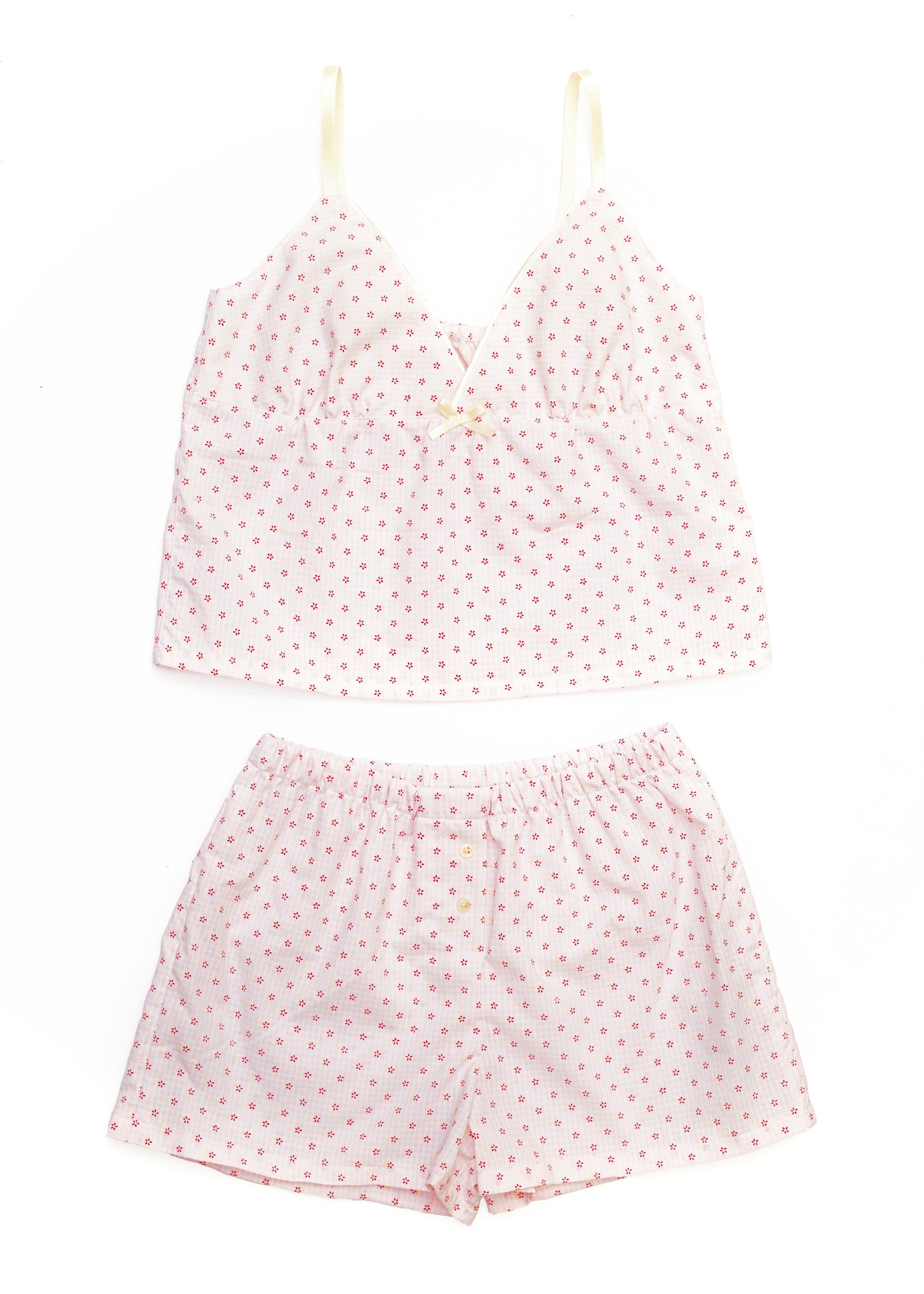 Florance PJ Set - Red Blossoms