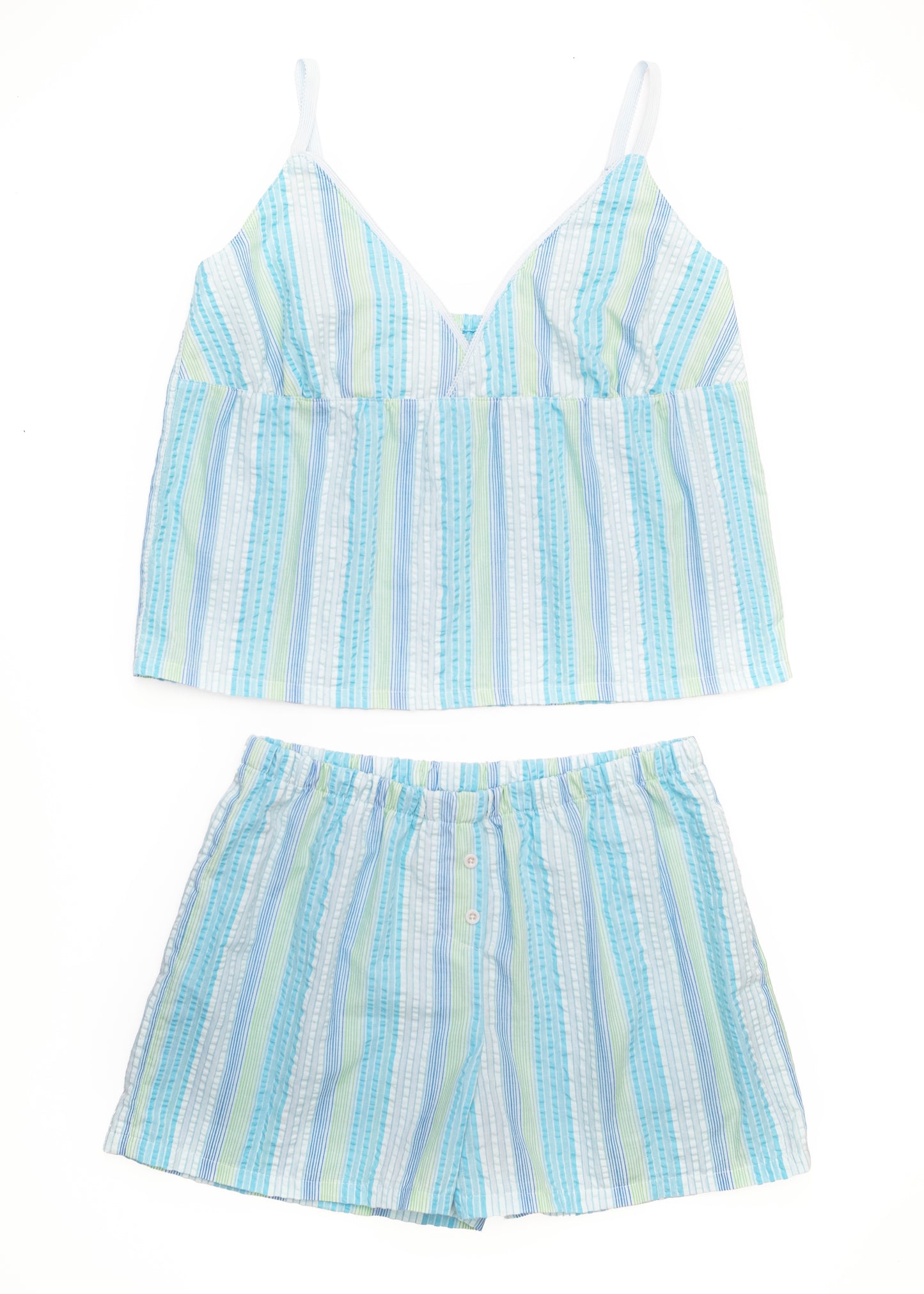Florance PJ Set - Turquoise Plaid