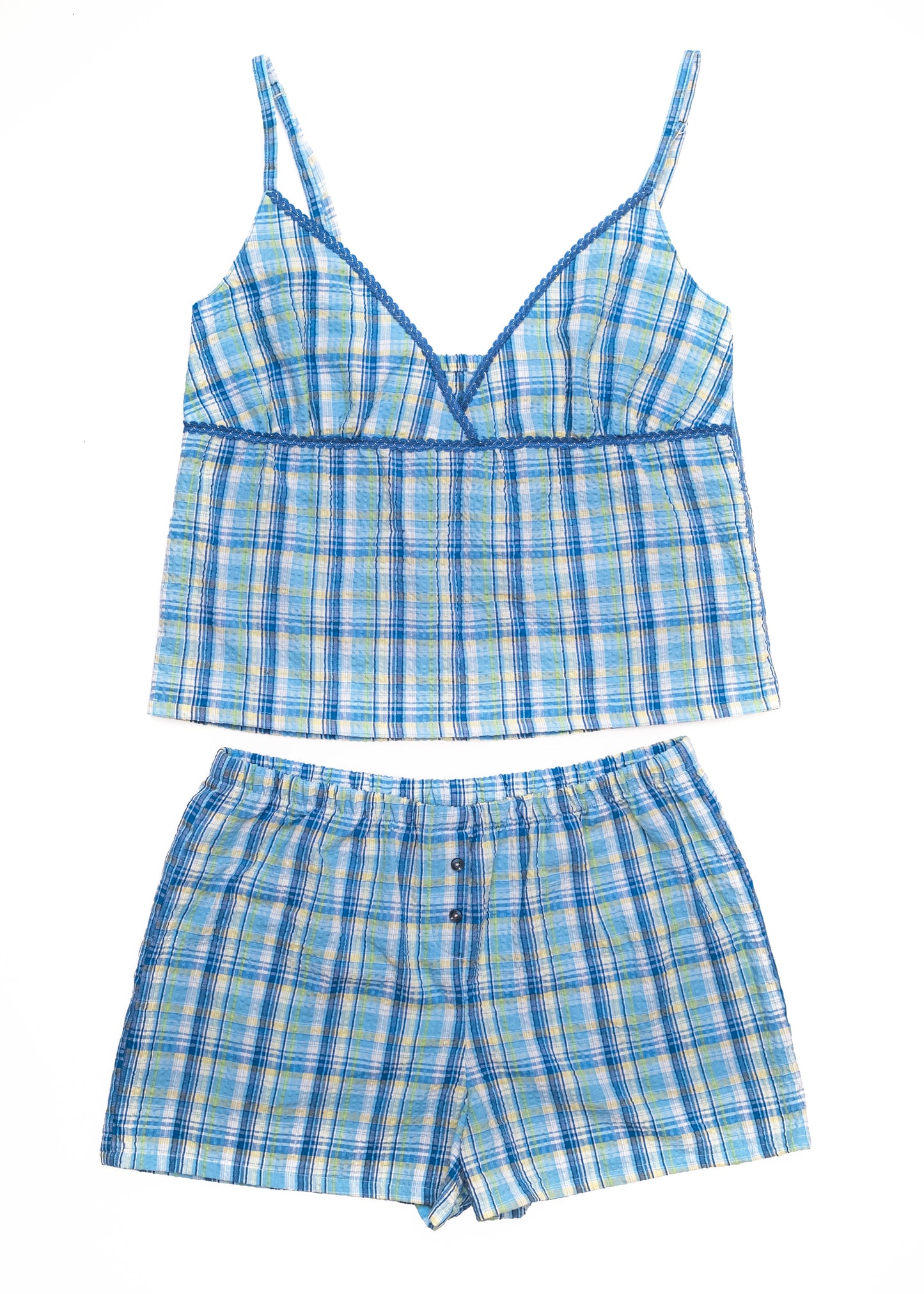 Florance PJ Set - Blue Plaid